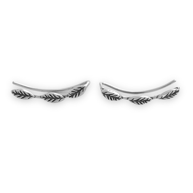 Brinco Ear Cuff de Folhas