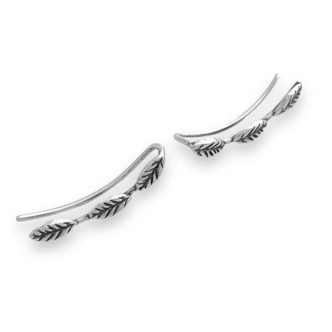 Brinco Ear Cuff de Folhas