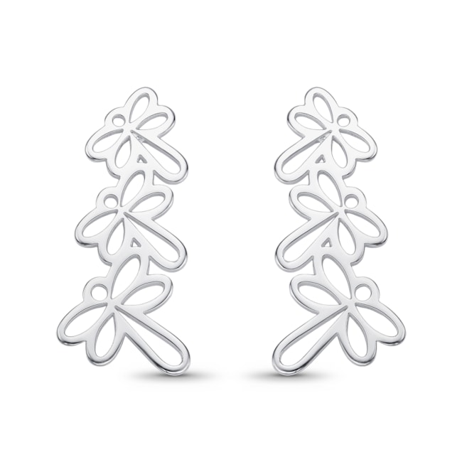 Brinco Ear Cuff de Libélula Vazado