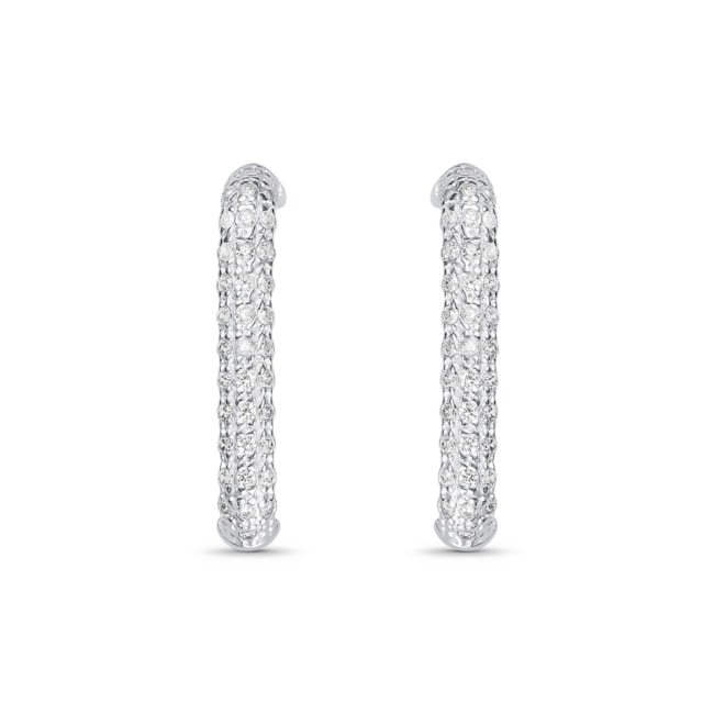 Brinco Ear Hook Curvado Cravejado de Zircônias 