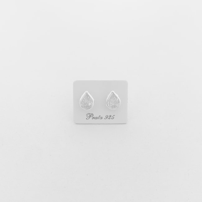 Brinco em Gota de Zircônia