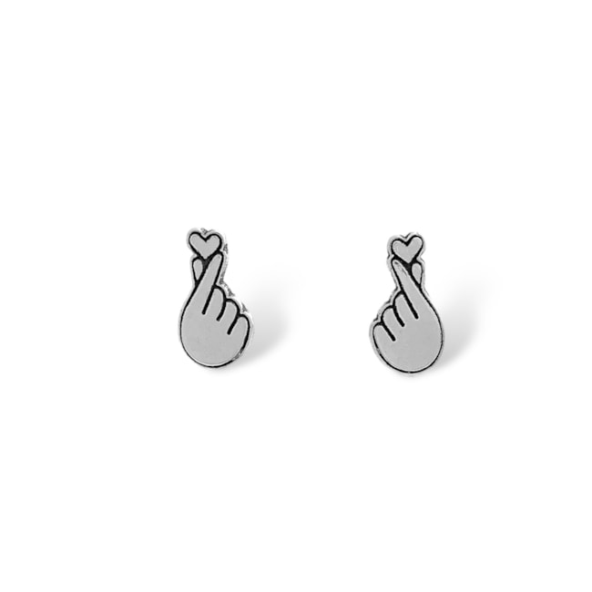 Brinco Finger Heart - Coração com as pontas dos dedos