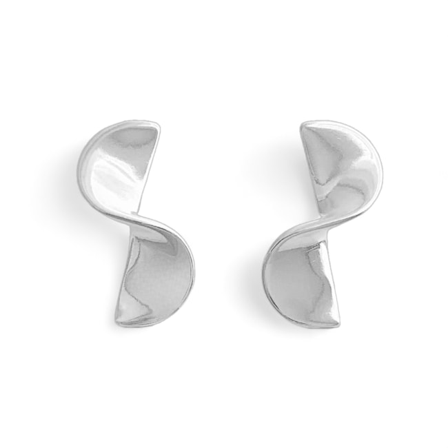 Brinco Geométrico Torcido Liso