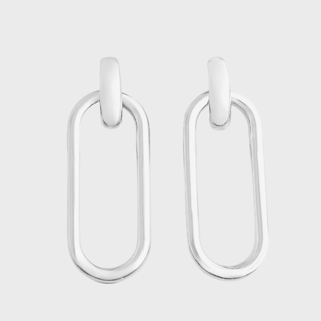 Brinco Liso e Vazado com a Base Abaulada 