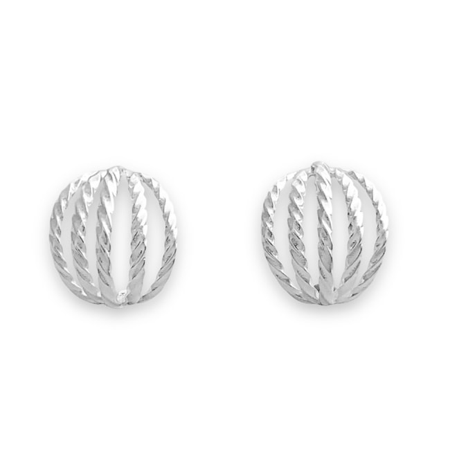 Brinco Meia Argola com Cinco Aros Torcido 