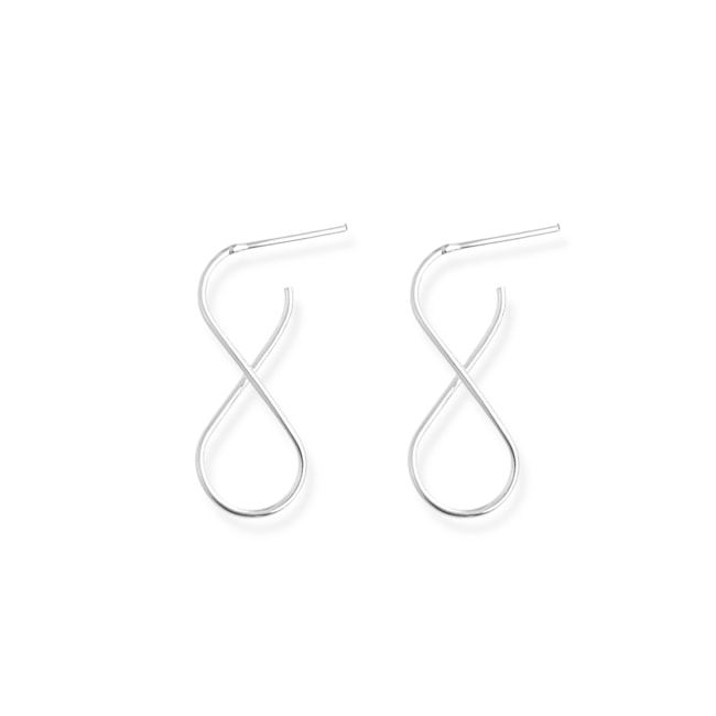 Brinco Oval Torcido Vazado 