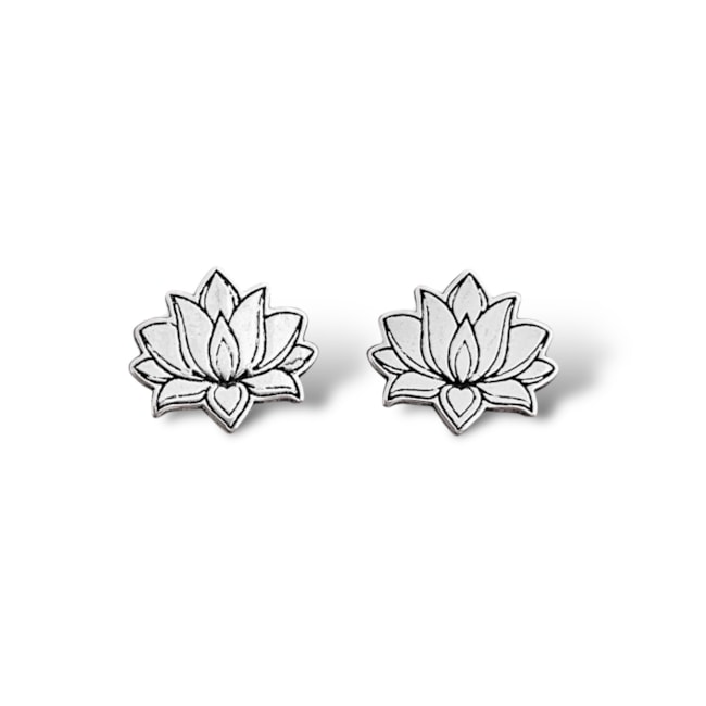 Brinco Pequeno de Flor de Lótus