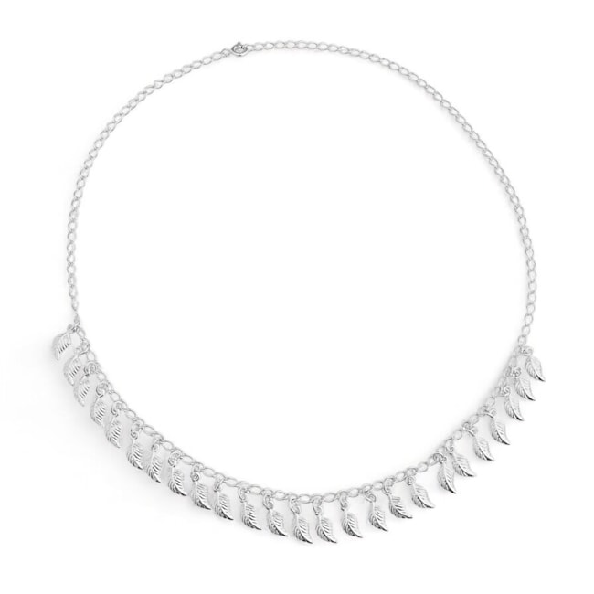 Choker com Folhas Trabalhadas  - 35cm
