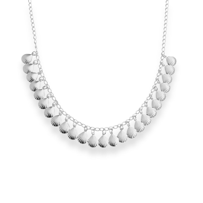 Choker com Pingente de Conchas - 35cm