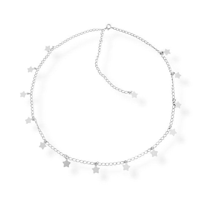 Choker com Pingentes de Estrela - 45cm