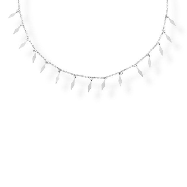 Choker com Pingentes de Losango - 45cm 