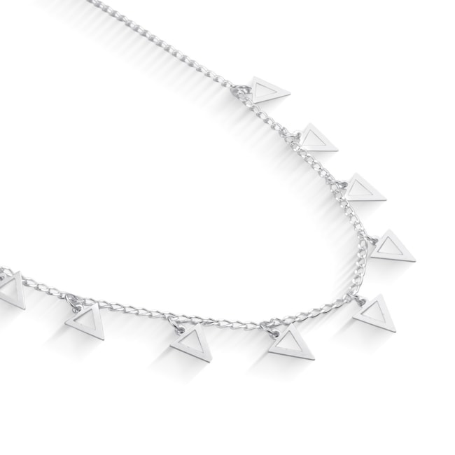 Choker com Triângulos Vazados - 35cm 