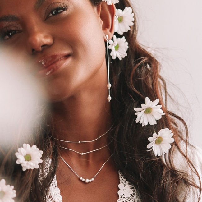 Choker de Bolinha -35cm