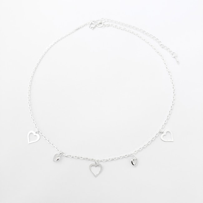 Choker de Coração com Zircônias