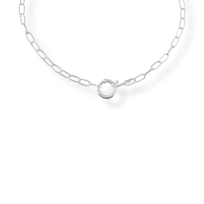 Choker de Elos com Fecho Boia - 40cm 