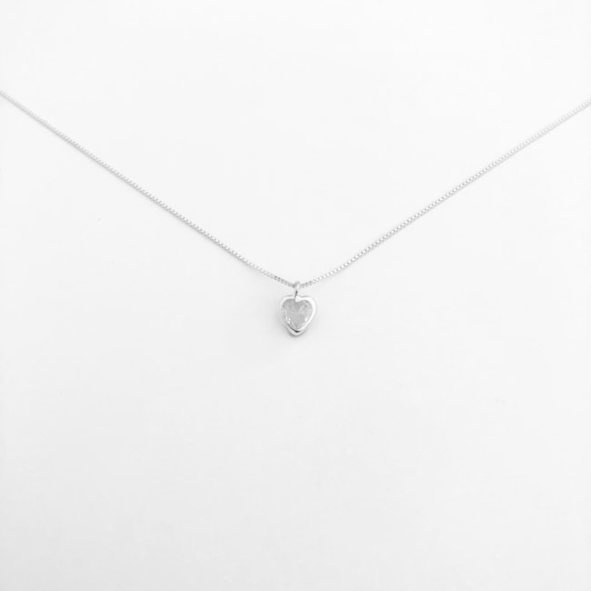 Conjunto de Coração com Zircônia