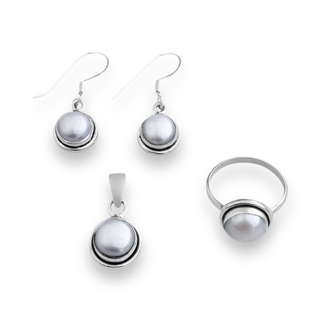 Conjunto de Pérola Redonda 