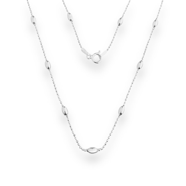 Corrente de Bolinha Diamantada - 44cm