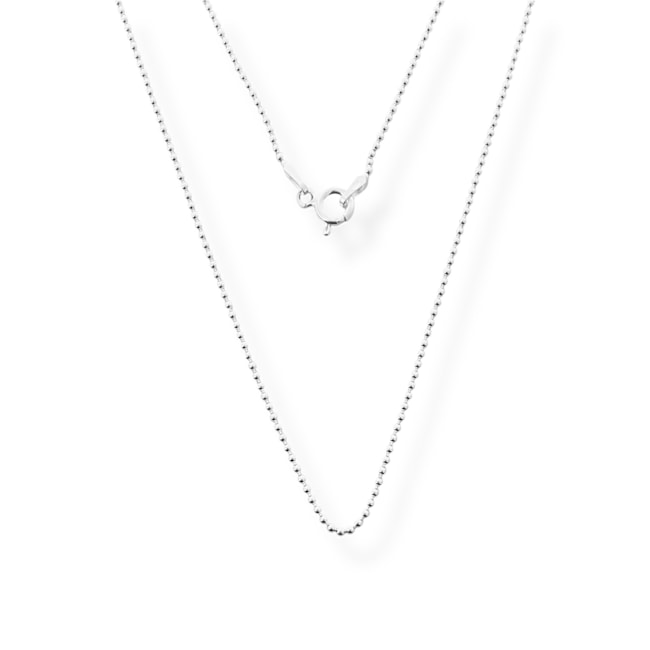 Corrente de Bolinha Diamantada P - 45cm