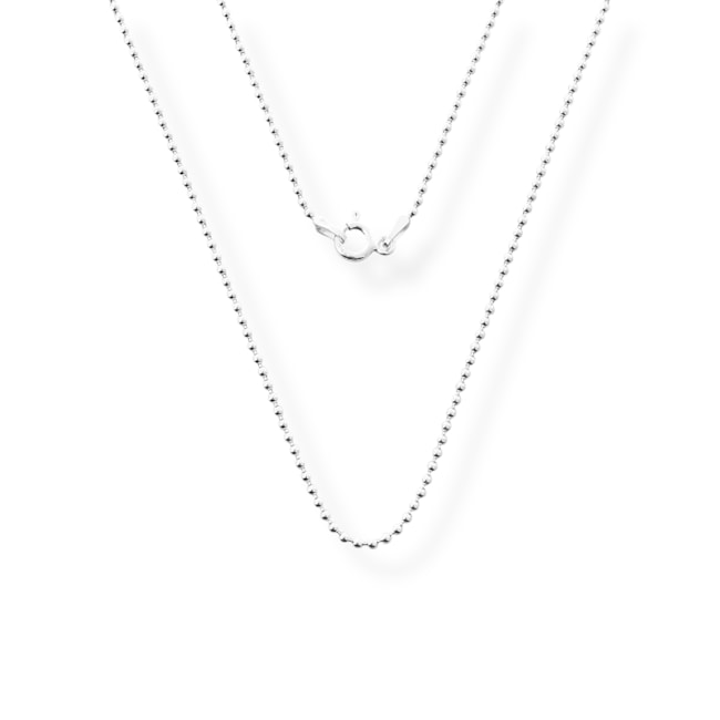 Corrente de Bolinha Diamantanda M - 50cm