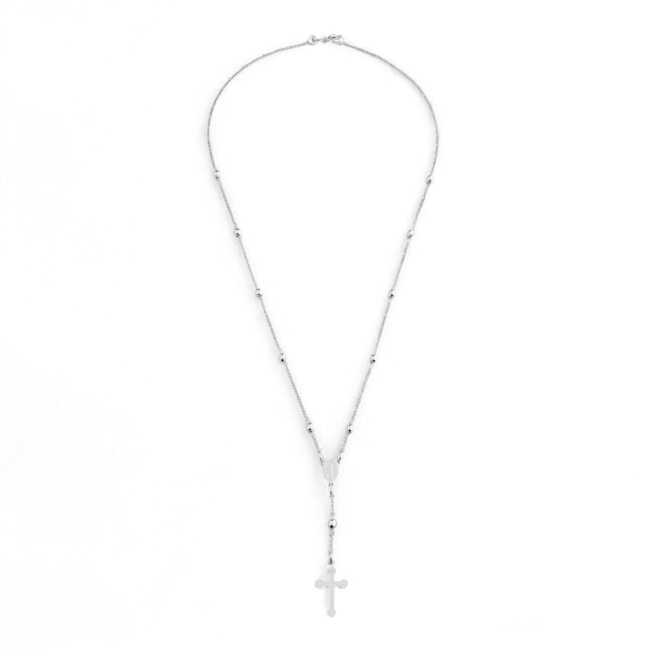 Corrente de Terço com Bolinhas - 47cm