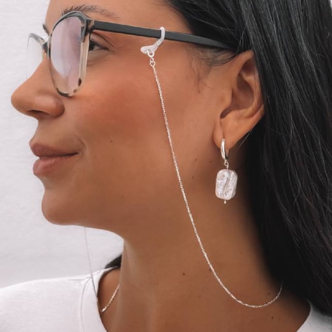 Corrente Para Óculos com Argola de Silicone - 65cm 