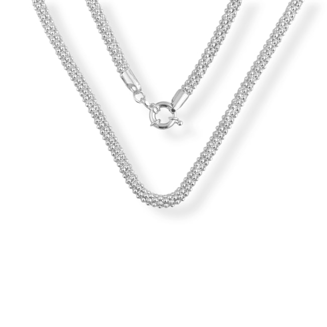 Corrente Pipoca com Fecho Boia - 44cm