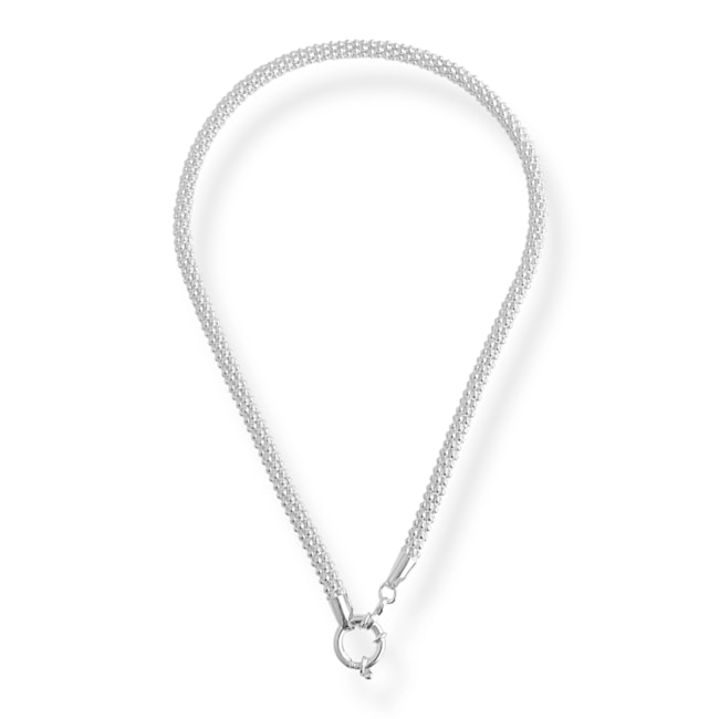 Corrente Pipoca Fio 600 e Fecho Boia - 45cm 