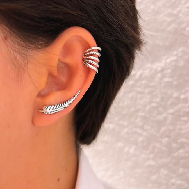 Ear Cuff de Folha