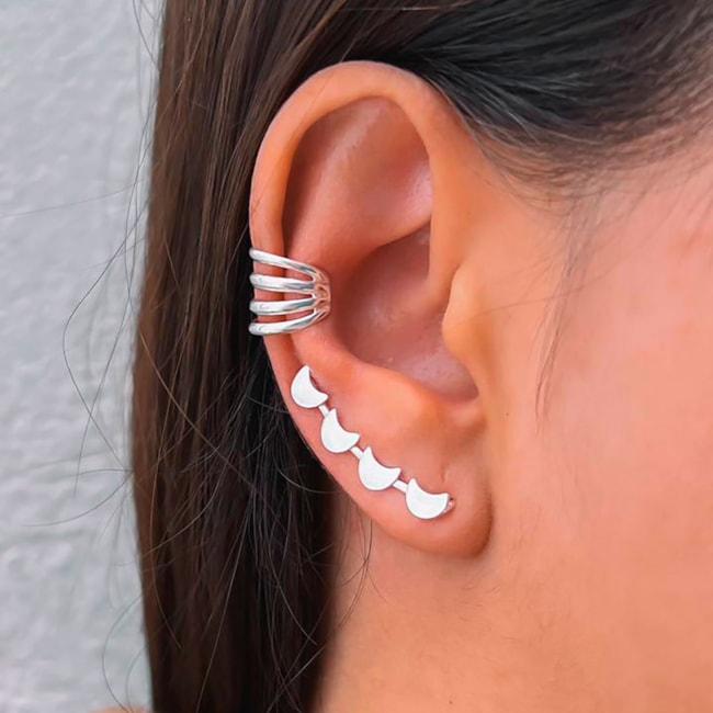 Ear Cuff de Meia Lua