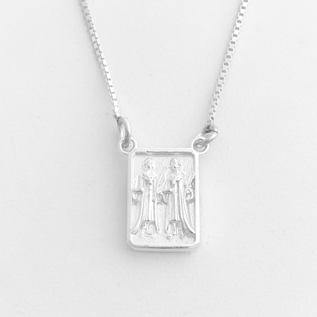 Escapulário de Nossa Senhora Aparecida e São Cosme Damião 