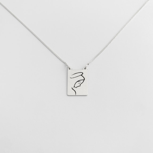 Escapulário de Nossa Senhora e Coração 