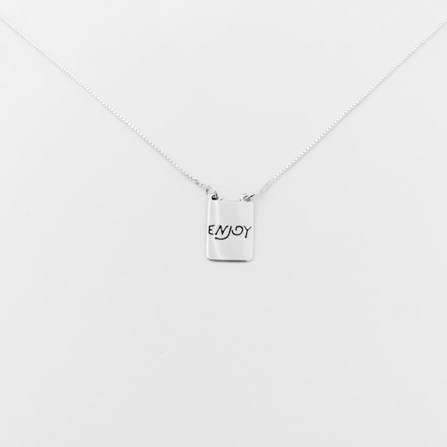 Escapulário Enjoy Life com Coração Vazado - 70cm