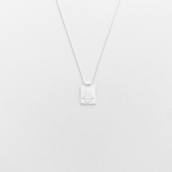 Escapulário Mão de Fátima e Olho Grego - 70cm