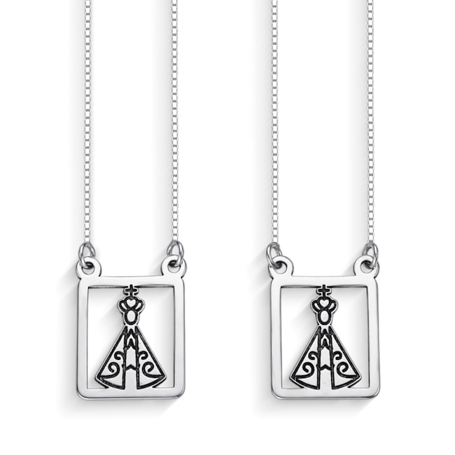 Escapulário Nossa Senhora de Aparecida Vazado 