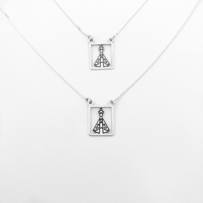 Escapulário Nossa Senhora de Aparecida Vazado 