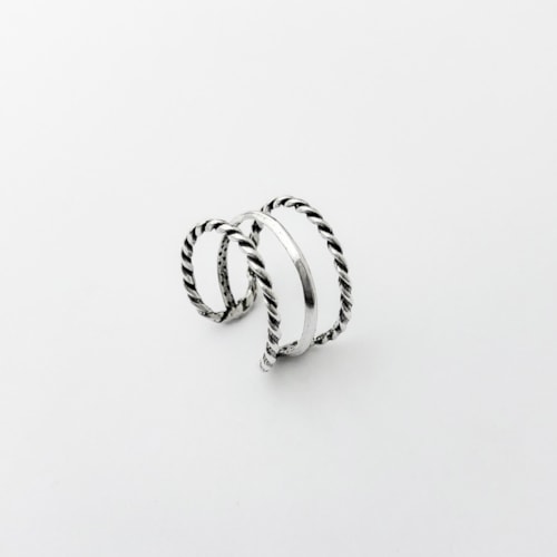 Produto Falange Envelhecida com 3 Aros Torcidos e Liso