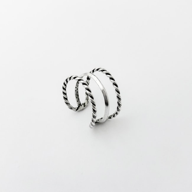 Falange Envelhecida com 3 Aros Torcidos e Liso