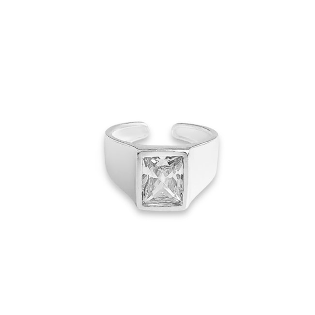 Falange Sinete Liso com Zircônia Cristal