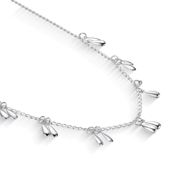 Gargantilha Choker com Gotas Abauladas - 35cm