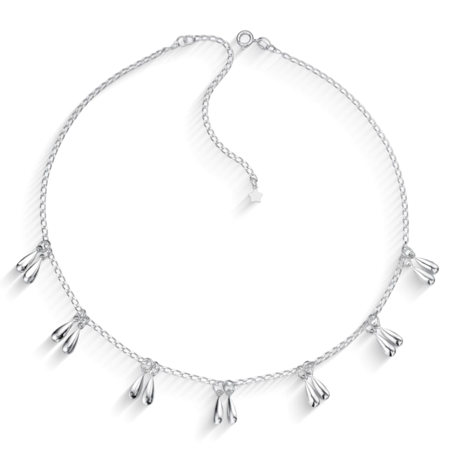 Gargantilha Choker com Gotas Abauladas - 35cm