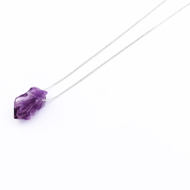 Gargantilha com Ametista 60cm
