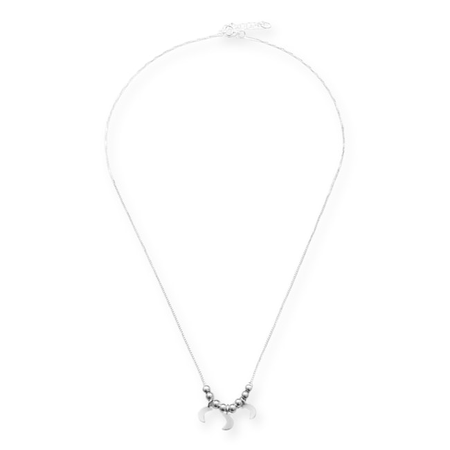 Gargantilha com Bolinhas e Meia Lua - 40cm