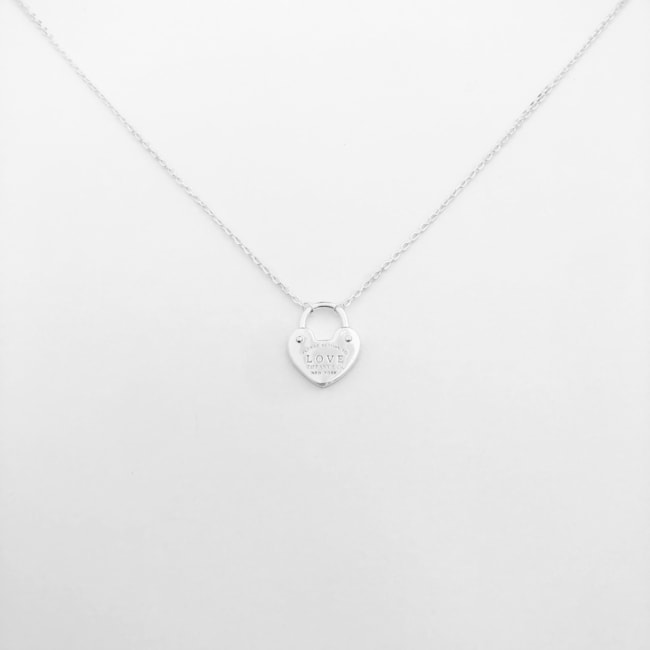 Gargantilha com Cadeado Love  - 40cm