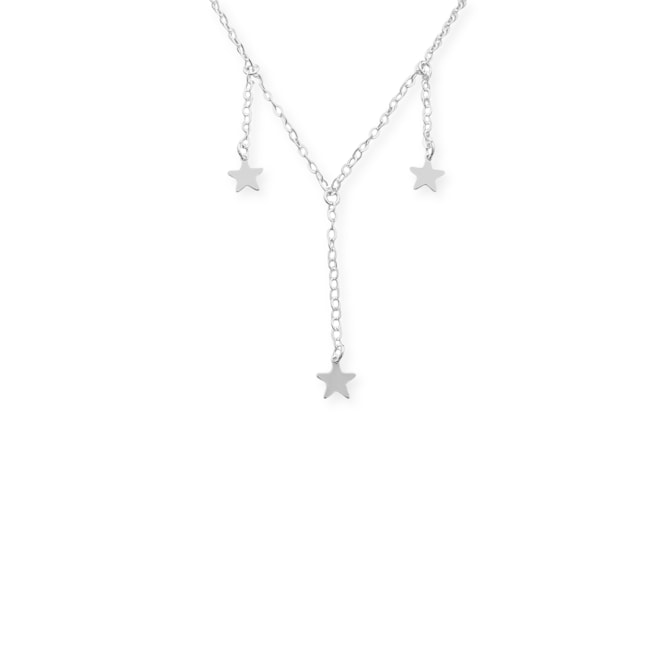 Gargantilha com Estrelas Lisas - 40cm
