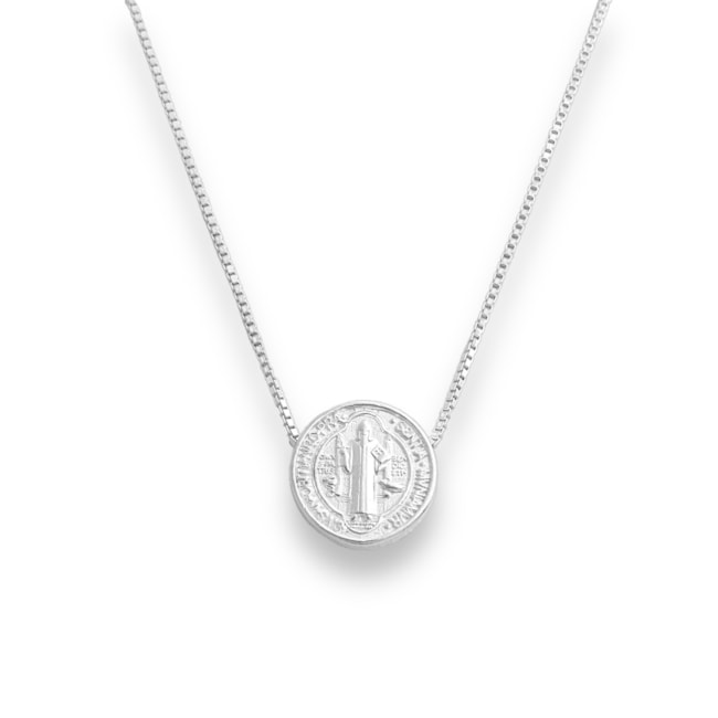 Gargantilha com Medalha de São Bento - 45cm