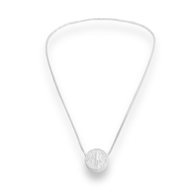 Gargantilha com Medalha de São Bento - 45cm