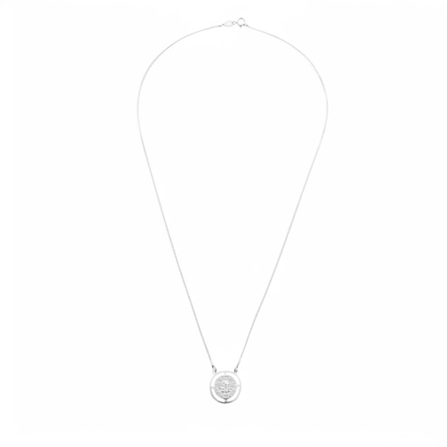 Gargantilha com Medalha Vazada de São Bento – 45cm