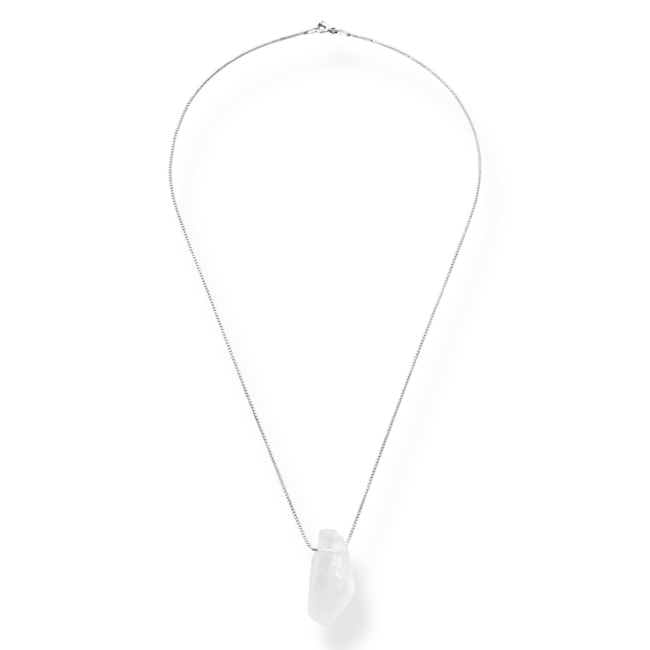 Gargantilha com Pedra de Cristal - 45cm