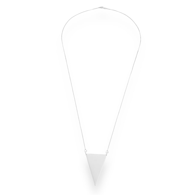 Gargantilha com Pingente de Triângulo Liso - 60cm